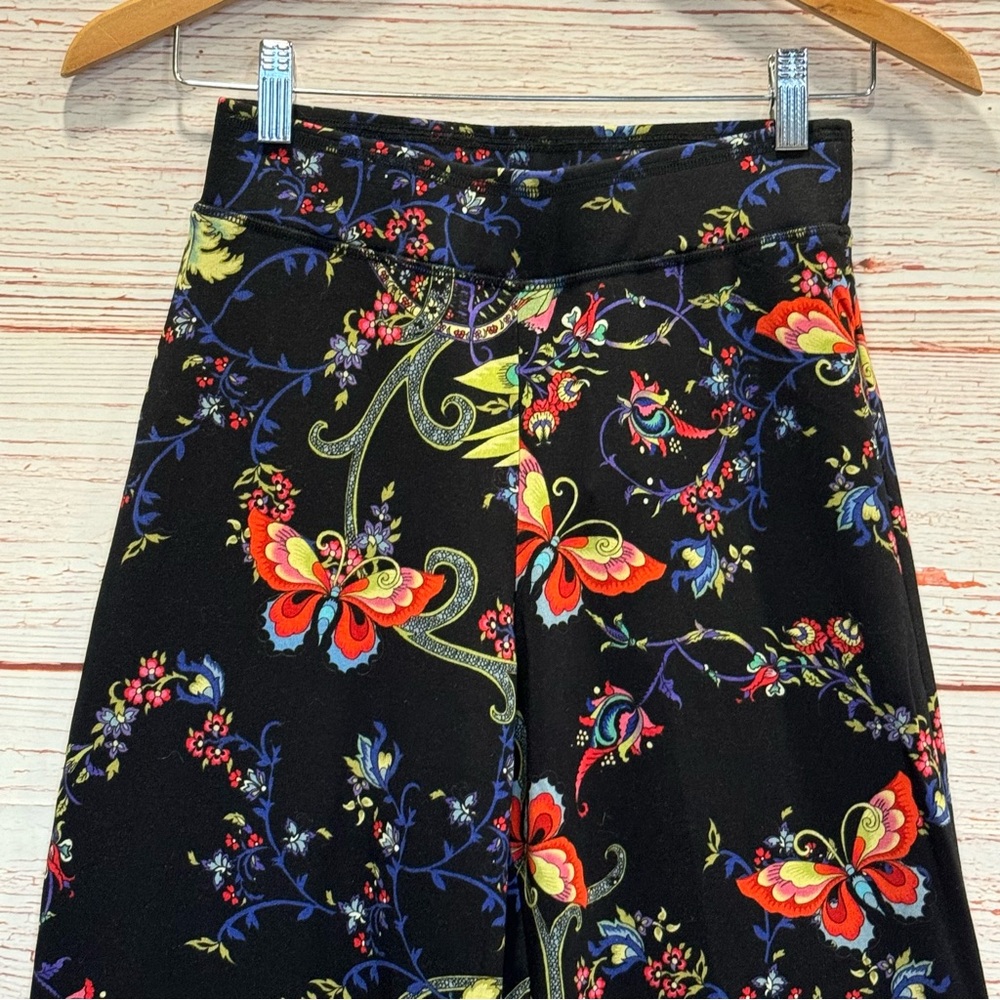 NWT Johnny Was Pottery Wide Leg Pant in Multi Butterfly Floral Print Sz XS - Picture 11 of 16